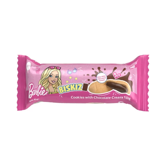 Barbie Biskiz kakaókrémmel töltött keksz 45gr 