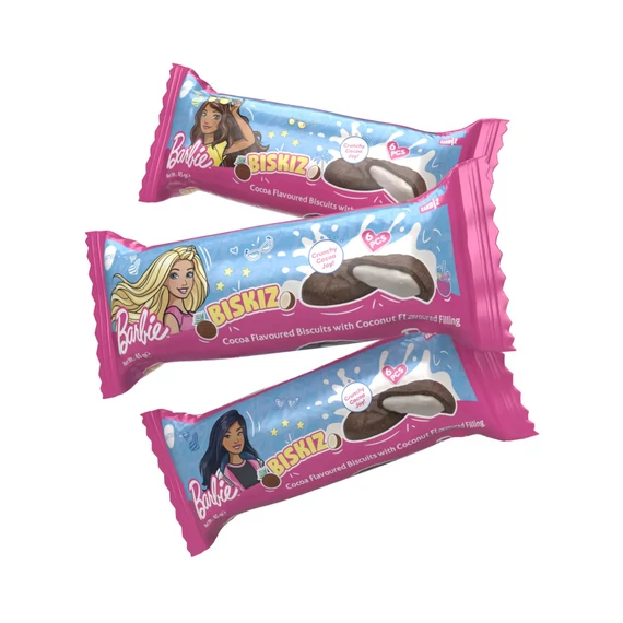 Barbie Biskiz kókuszkrémmel töltött keksz 45gr