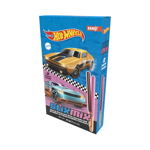 Hot Wheels ropi eper és csokoládé ízű bevonattal 40gr 