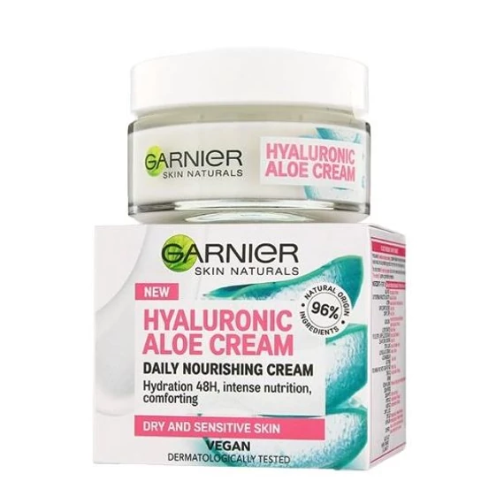 Garnier Skin Naturals Arckrém 50ml Hyaluronic Aloe Száraz és Érzékeny Bőrre