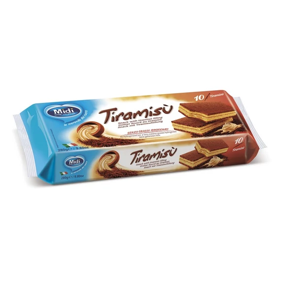  MIDI töltött piskóta szelet 10*28g Tiramisu