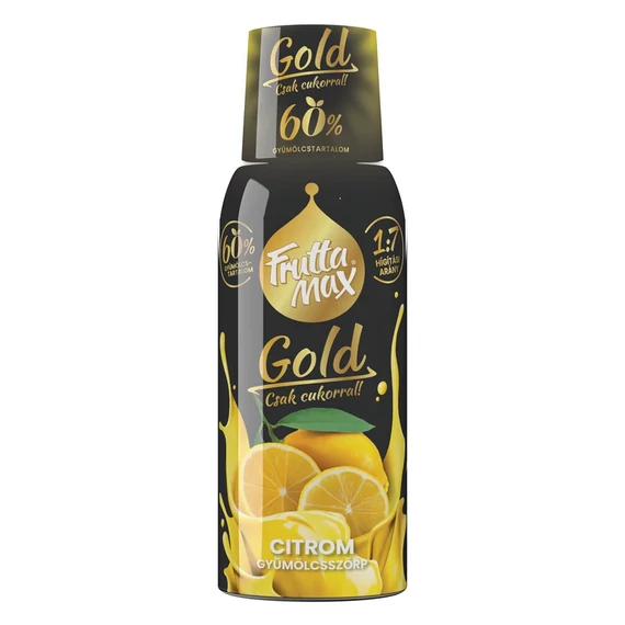Frutta Max Gold gyümölcsszörp 500ml Citrom+DRS