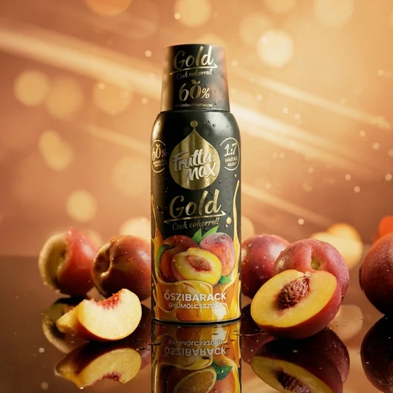 Frutta Max Gold gyümölcsszörp 500ml Őszibarack+DRS