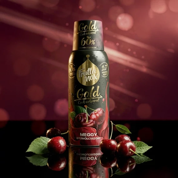 Frutta Max Gold gyümölcsszörp 500ml Meggy+DRS