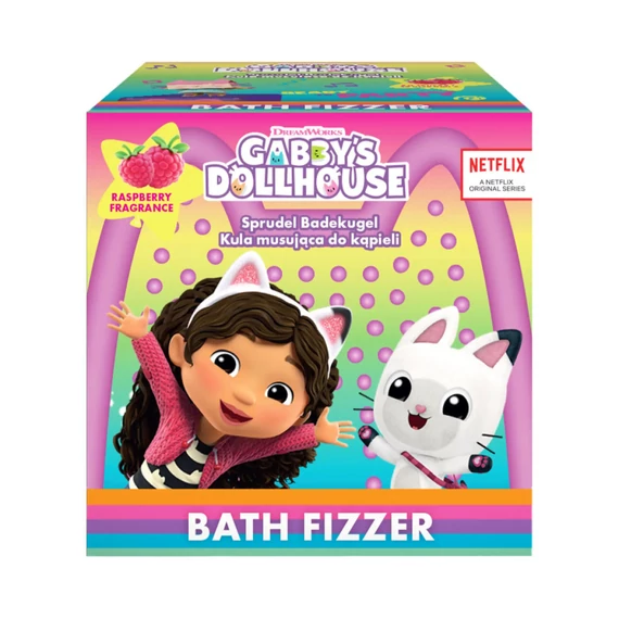 Gabby's Dollhouse fürdő bomba 165gr Málna 