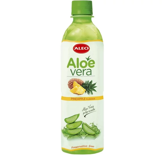 ALEO Aloe Vera ital 30%-os prémium 500ml Ananász (Pineapple)+DRS