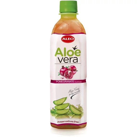 ALEO Aloe Vera ital 30%-os prémium 500ml Gránátalma ízű (Pomegranate)+DRS