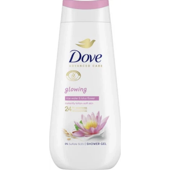 Dove tusfürdő 225ml Glowing Rice water&lotus flower 
