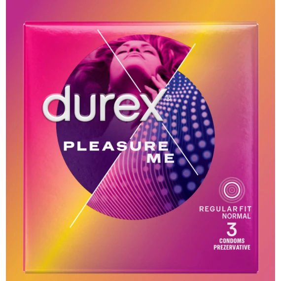 Durex óvszer 3db-os Pleasure Me Új