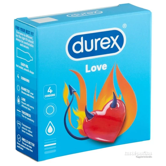 Durex óvszer 4db-os Love