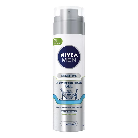 Nivea borotvagél 200ml Sensitive 3-Day Beard