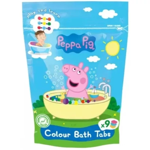 Peppa Malac vízszinező tabletta 9db*16gr 