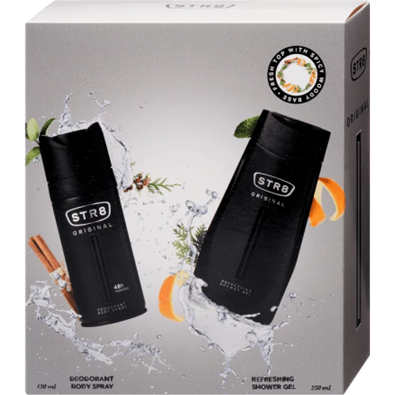 STR8 ajándékcsomag (dezodor+tusfürdő) Original
