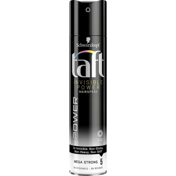 Taft hajlakk 250ml Invisible Power 5 fekete 