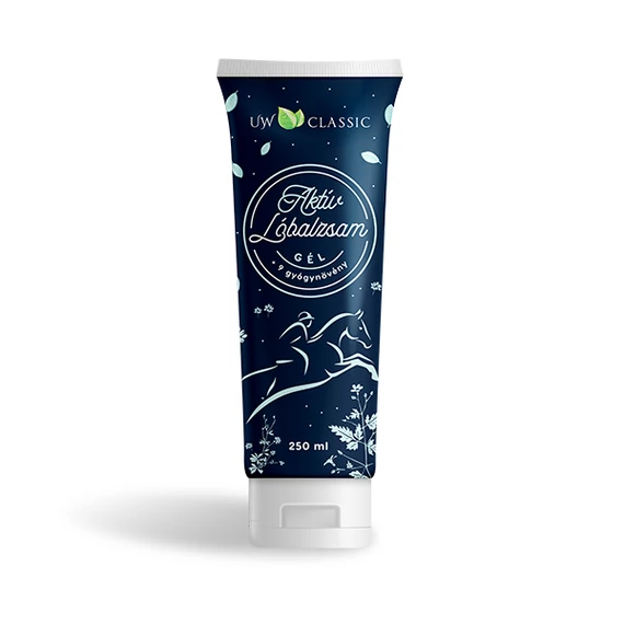 U&W lóbalzsam aktív gél 250ml+9gyógynövénnyel tubusos