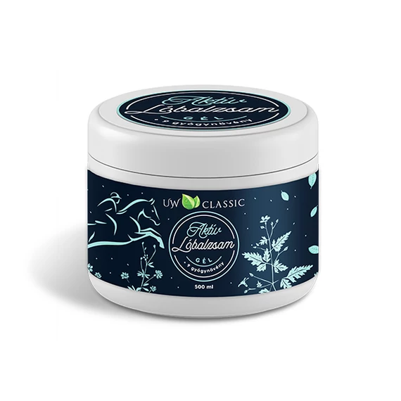 U&W lóbalzsam aktív gél 500ml+9gyógynövénnyel