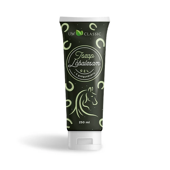 U&W lóbalzsam gél 250ml iszap kivonattal+4gyógynövénnyel tubusos