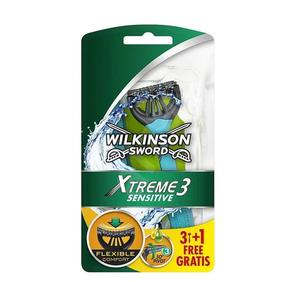 Wilkinson Extreme3 Sensitive 3+1db-os eldobható borotva