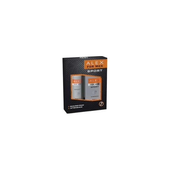 Alex For Men ajándékcsomag (After shave-borotvahab) Sport