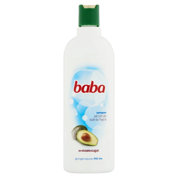 Baba sampon 400ml Sérült és Száraz hajra Avokádóolajjal 
