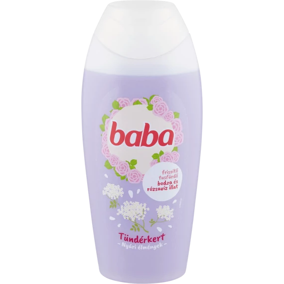 Baba tusfürdő 400ml Bodza és Rózsavíz 