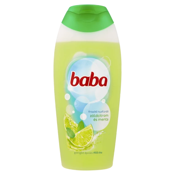 Baba tusfürdő 400ml Zöldcitrom és menta
