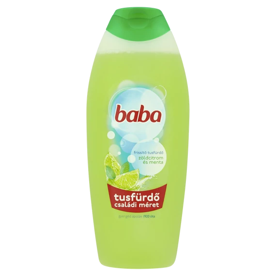 Baba tusfürdő 750ml Zöldcitrom és menta