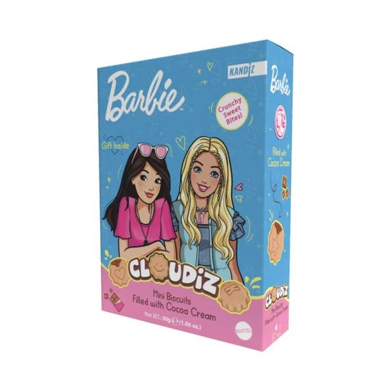 Barbie Cloudiz mini keksz 30g kakaókrémmel töltve 