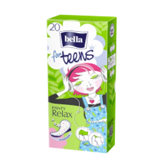 Bella for Teens tisztasági betét 20db-os Relax (zöld)