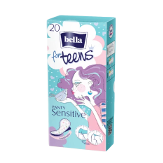 Bella for Teens tisztasági betét 20db-os Sensitive (kék)