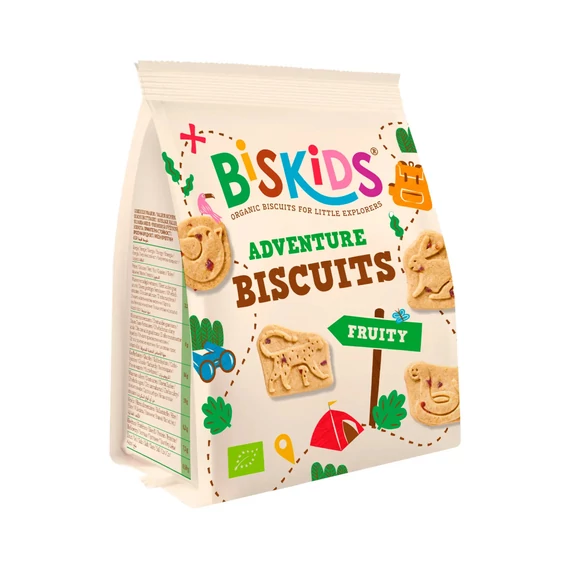 Biskids Adventure biokeksz 100g Fruity alma