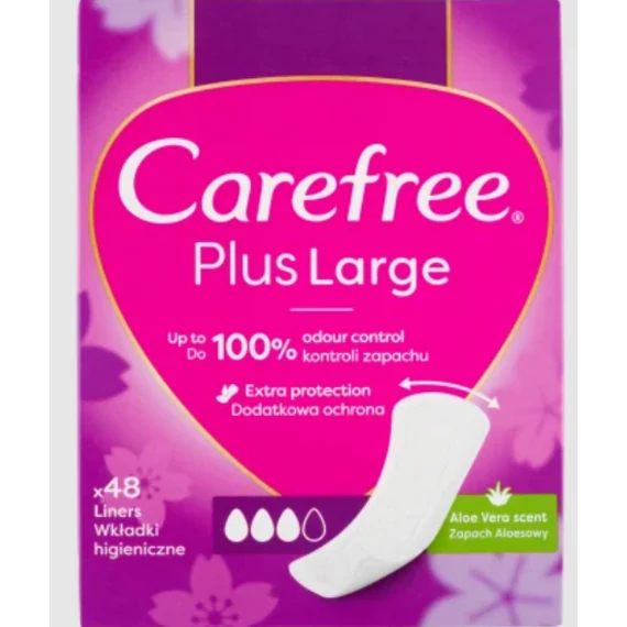 Carefree tisztasági betét 48db-os Large Aloe 
