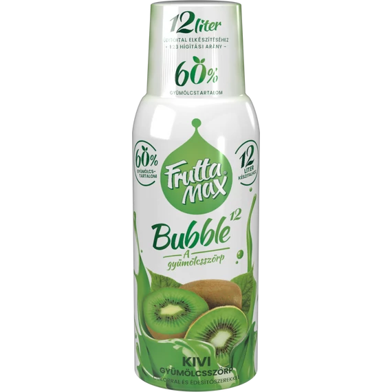 Frutta Max Bubble12 gyümölcsszörp 500ml Kiwi +DRS