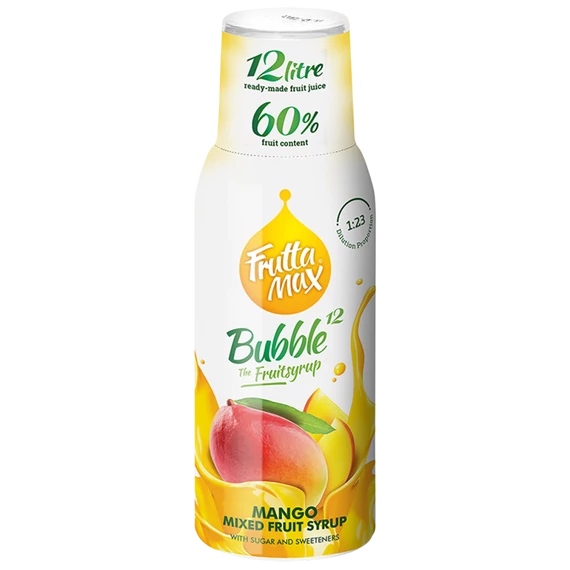 Frutta Max Bubble12 gyümölcsszörp 500ml Mangó +DRS