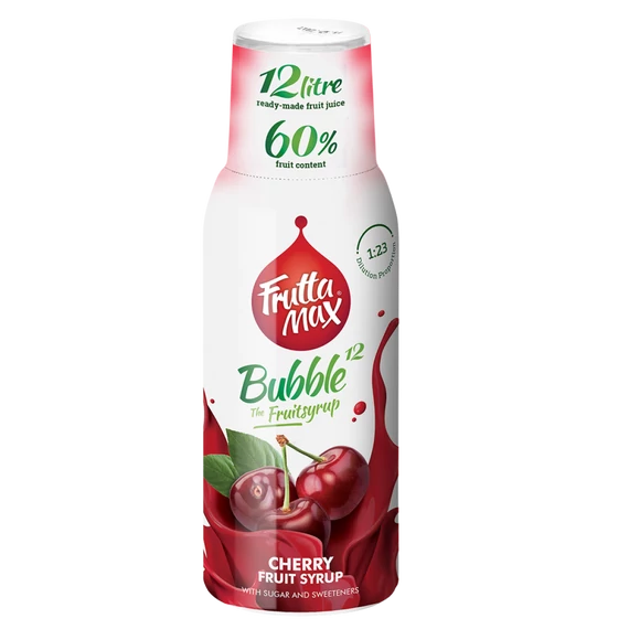 Frutta Max Bubble12 gyümölcsszörp 500ml Meggy +DRS