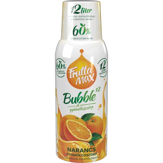 Frutta Max Bubble12 gyümölcsszörp 500ml Narancs +DRS