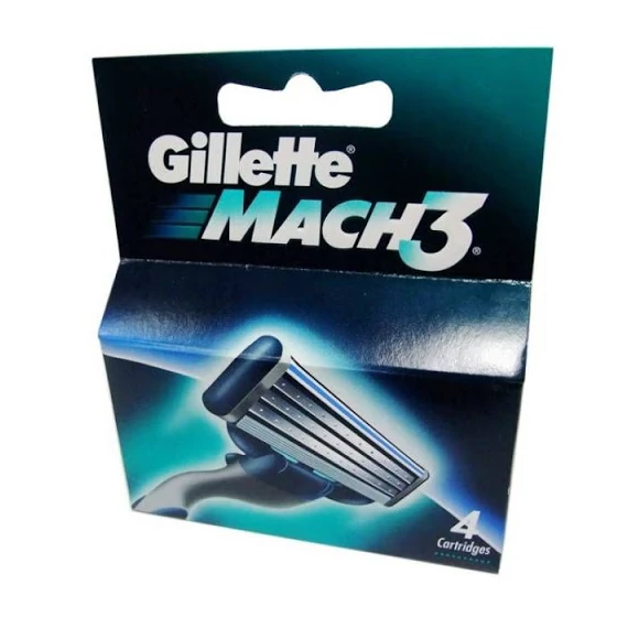 Gillette Mach3 borotva betét 4db-os