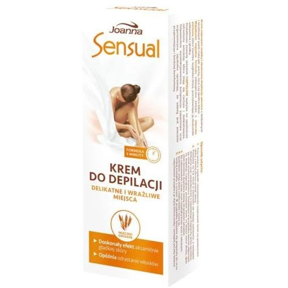 Joanna Sensual szőrtelenítő krém érzékeny területekre 100gr Zabtejjel
