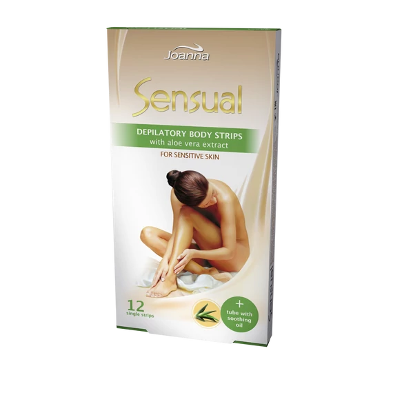 Joanna Sensual Szőrtelenítő szalag testre Sensitive Aloe