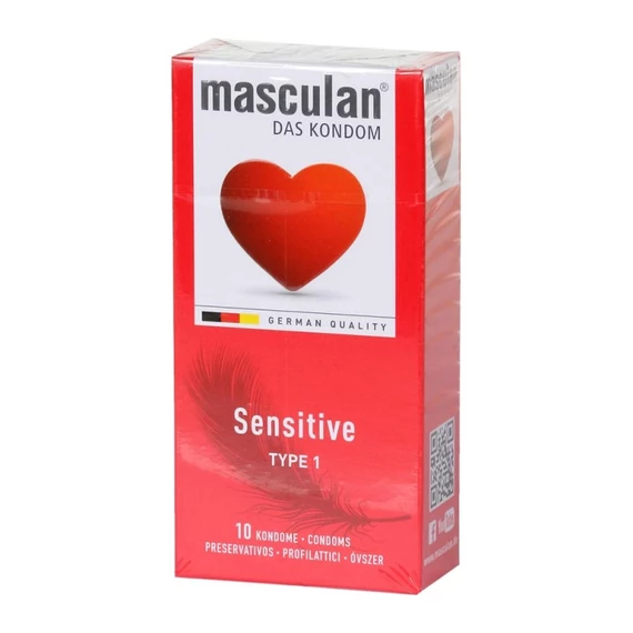 Masculan óvszer 10db-os Sensitive (piros)