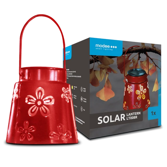 Modee Lighting LED Szolár Napelemes Lámpás LT008R Piros