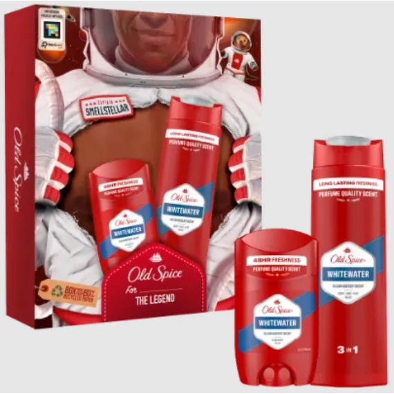 Old Spice ajándékcsomag (stift+tusfürdő) Whitewater