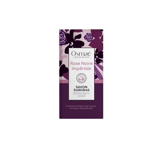 Osmaé Extra Rich soap 100gr Imperial Black Rose-Rose Noire Impériale 