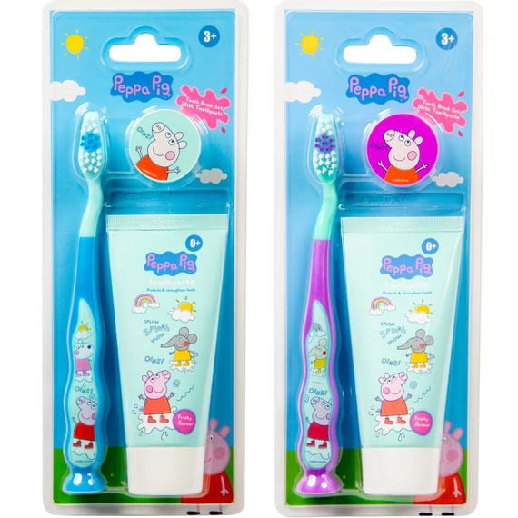 Peppa Malac gyermek fogkrém 50ml 0-5 éves korig+fogkefe csomag 