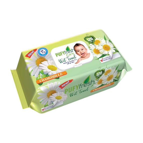 Pufy Fresh popsitörlő kupakos 120db-os Kamilla 