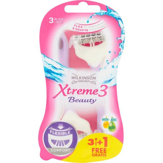 Wilkinson Extreme3 Beauty 3+1db-os női eldobható borotva